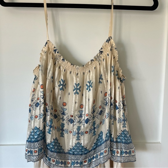 Joie Sorne print popover maxi dress size Large - Picture 7 of 7